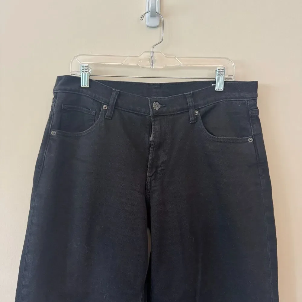 Gap 90s Loose Low Rise Black Wash Jeans Size 10 / 30 Regular